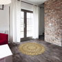 Conceptum Alfombra de 160 x 160 cm Crema